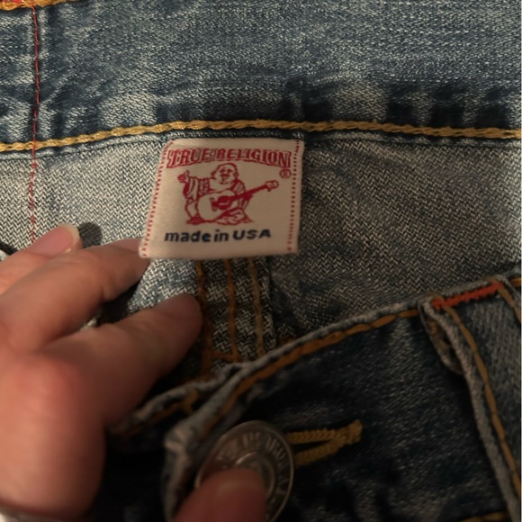 True Religion Light Blue Men's Straight Jeans - Picture 9 of 13